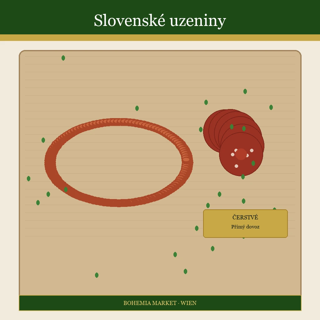Slovenské uzeniny – klobása, salámy, uzené a masné speciality